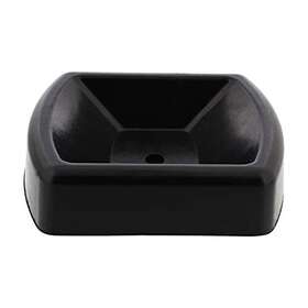 Bisupply 840145821333 Trailer Wheel Chock For Up To 6in Caster - 1pc Rubber Boat And Rv Jack