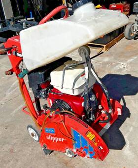 C1318p Norton Clipper Walk Behind Concrete Saw - 13hp Gas Honda -up To 18 Inch Blade