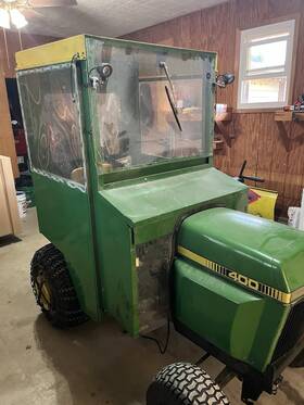 C409d John Deere 400 Utility Tractor Cab Mower Deck Snow Blower Plow 4 Wheel