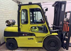 C50sl Clark 10 000 Lb Pneumatic Sit Down Forklift #5765