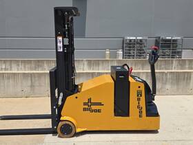 Cb-22-157 2022 Big Joe Electric 3 Stage Walkie Stacker Narrow Aisle Low Hours
