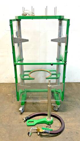 Cg-1968-w6100 Chemglass Mobile Lab Reactor Support Frame 400mm Flange J8a