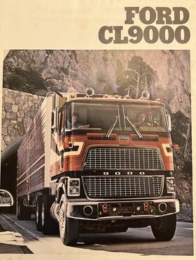 Cl9000 Vintage Ford Semi Tractor Truck Original Brochure 1970s Heavy Equipment