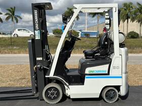 Cp1f1-9n22028 2018 Unicarriers Lpg 3000 Lb Forklift 3 Stage 187 Inch With Side Shift 1 500 Hrs