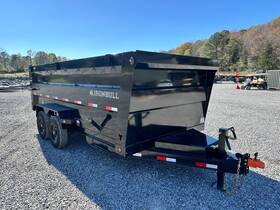 D14k7163i-dtb Iron Bull 7x16 Dump Trailer 2024 Model 14k Gvwr Heavy-duty Hauler 1 Piece Floor