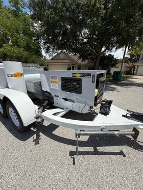 D574m02pd Western Heavy Equipment Trailer Mixer Engine Dual Axle Control Panel Hydraulic