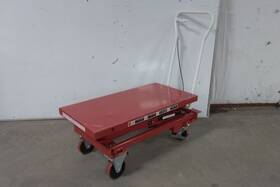 33w295b Dayton 39-1/2 X 20-1/2 In Platform Manual Mobile Scissor-lift Table C