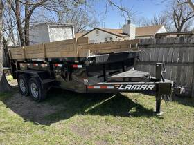 Dcb8314072 7 X 14 14k Gvwr Hydraulic Scissor Hoist Power Up And Down Dump Trailer Hauler