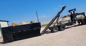 Dgb8316072 Roll Off Trailer With Small Engine And Hydraulic Winch