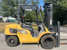 Dp35n 2019 Caterpillar 7000lb Capacity Diesel Powered Hi Low Pneumatic Forklift