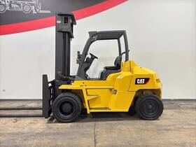 14921 Dp70n 2016 Caterpillar 15 500lb 2 Stage Dual Pneumatic Diesel Forklift Stk