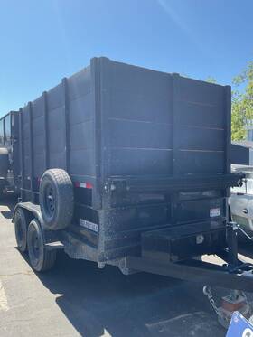 Dt258-d10 2021 Iron Panther 6x10x6 Ft Hydraulic Dump Trailer Dt258 D10 10k Grade - Black