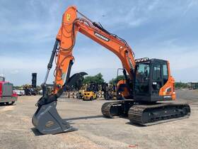 Dx140lcr-5 2021 Doosan Crawler Excavator Trackhoe Aux Hyd Thumb Q/c Cab Bidadoo