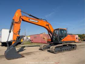 Dx225lc-5 2021 Doosan Hydraulic Excavator Trackhoe Cab Aux Hyd Thumb Bidadoo
