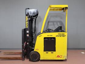 E35hsd3-18 2016 Hyster Electric Quad Mast 3500 Lb Side-shift Cushion Forklift