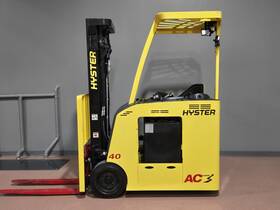 E40hsd3-18 2023 Hyster Electric 3 Stage Mast 4000 Lb Side-shift Cushion Low Hour