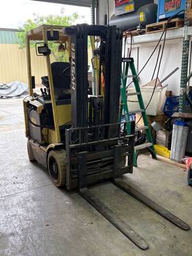 E45mx Hyster Model E45xm-27 4 500lb Electric Forklift