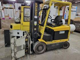 E60xls 6 000 Lb. Hyster Forklift Mdl Rh189 Inch With Cascade Roll Clamp And Charger