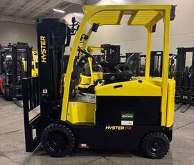 E80xn 2021 Hyster 8000 Lb 3 Stage Mast Electric Cushion Forklift 740 Hours