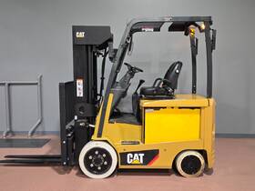 Ec25en2 2017 Caterpillar Electric Quad Mast 5000 Lb Cushion Tire Forklift