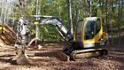 Ec55b Volvo Excavator With Hydraulic Thumb Ac Heat Enclosed Cab
