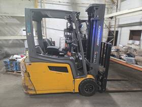 Efg2200 2019 Jungheinrich Electric 48v Forklift 188 Inch Lift With Fork Positioner