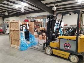 Erc040ahn36te064 Electric Forklift - 2005 In Great Shape. New Battery Side Shift 3-level Mast
