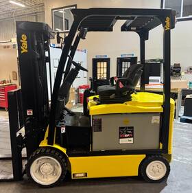 Erc065vgn 2020 Yale 6500 Lb 48 Volt Electric Treaded Cushion Forklift 910 Hours