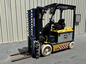 Erco65vgn48te083 2013 Yale Electric Forklift 3 Stage Mast Double Pallet Forks