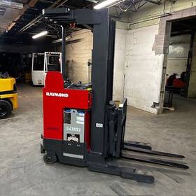 Et-r40tt 2014 Raymond 4000lbs Used Reach Forklift Sideshift 5699 Hours