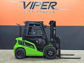 Fd30f 2025 Viper Cab Green 6 000lb 3 Stage Air Pneumatic Diesel Forklift