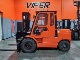 Fd50s 2024 Viper Cab 11 000lb 3 Stage Dual Air Pneumatic Diesel Forklift