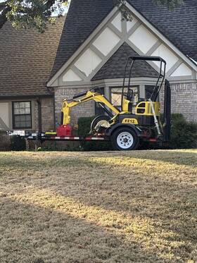 47rvx1 Ff-12 2024 Mini Excavator On 2020 Mmdi 7ft S/a Equipment Trailer Model