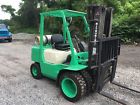 Fg30b Mitsubishi Forklift Pneumatic Tires Sideshift Triple Upright Dually