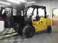 Fg45k Caterpillar 2004 Pneumatic Forklift 10 000 Lbs Triple Mast Side Shift