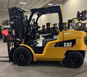 Fg50cn 2017 Caterpillar 11000 Lb 3 Stage Mast Lpg Pneumatic Forklift 1478 Hours