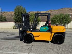 13.000 Fg70-8 Komatsu Fg-70 -8 Forklift Lbs Load Capacity With Every Option Clean