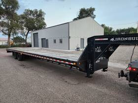 Flg024012 2022 8.5 X 40 24000lb Gooseneck Deckover Heavy Equipment Trailer Dual Tandem