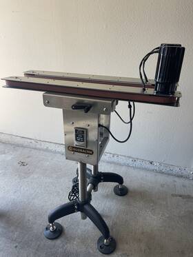 Fm50 Globaltex Stainless Steel Bottomless Gap Transfer Conveyor Hugger Belt