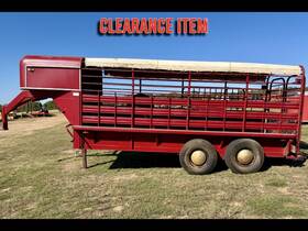 G035 1989 Anderson 16ft Cattle Gooseneck Trailer
