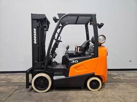 Gc30s-9 2021 Doosan 6000lb 3 Stage Cushion Lpg Forklift Stk 15319