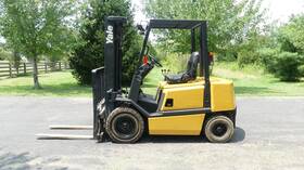 Gdp050rgnuae086 2000 Yale Gdp50 5 000 Lb Offroad Diesel Forklift With Side Shift 2 063 Hours