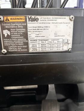 Gl060vx 2016 Yale Forklift 6000 Lbs