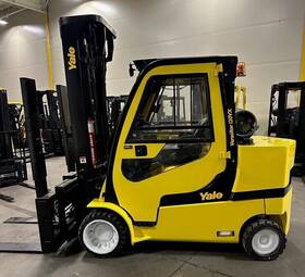 Glc120svxn 2021 Yale 12000 Lb 3 Stage Mast Lpg Side Shifter Forklift 932 Hours
