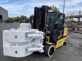 Glc120vxprs 12 000 Pound Yale Forklift With 60 Inch Cascade Roll Clamp