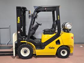 Glp050ux 2023 Yale Dual Fuel 3 Stage Mast 5000 Lb Pneumatic Forklift Low Hours