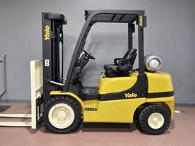 Glp060mxneae087 2018 Yale Psi Lpg 3 Stage Mast 6000 Lb Pneumatic Tire Forklift