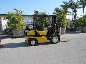 Glc060vxn Glp060vxn Yale 6000 Lb Forklift Propane Engine - Lift 182 Inch Pneumatic 1801 Hrs