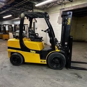 Glp070vx 2021 Yale 7000lbs Used Forklift Triple Mast Sideshift Fork Positioner