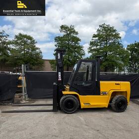 Glp155cangbv108 2005 Yale Glp155 Forklift 15 500 Lbs Lpg 2 Stage Pneumatic Dually Cab- 896 Hrs